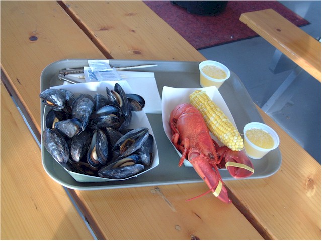 New England 2004 And Keith tried a lobster dinner.