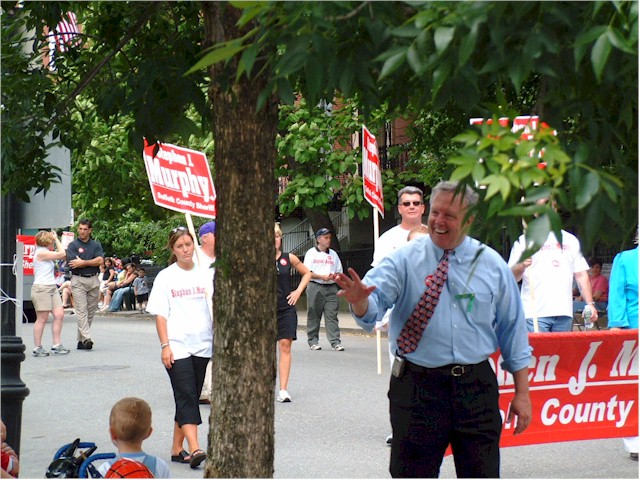 New England 2004 Even the politicians have to march!