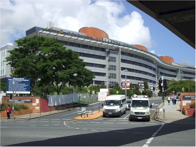 New Caledonia to Australia 2008/09 Princess Alexandra Hospital, Brisbane - where we