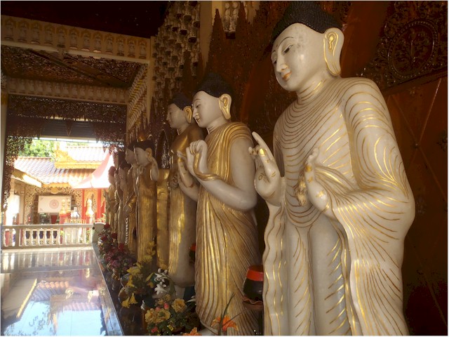 Indonesia Part 2 through to Malaysia 2013 The Burmese Buddhist Temple in Penang.