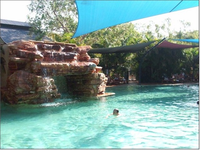 Australia Part 1 2007/08 But the Caravan Park at Cable Beach had a fantastic pool to provide some relief from the heat and sun.
