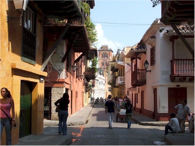 ABC Islands to Colombia 2006 The walled city of Cartegena - third of the Spanish Main cities we have visited.