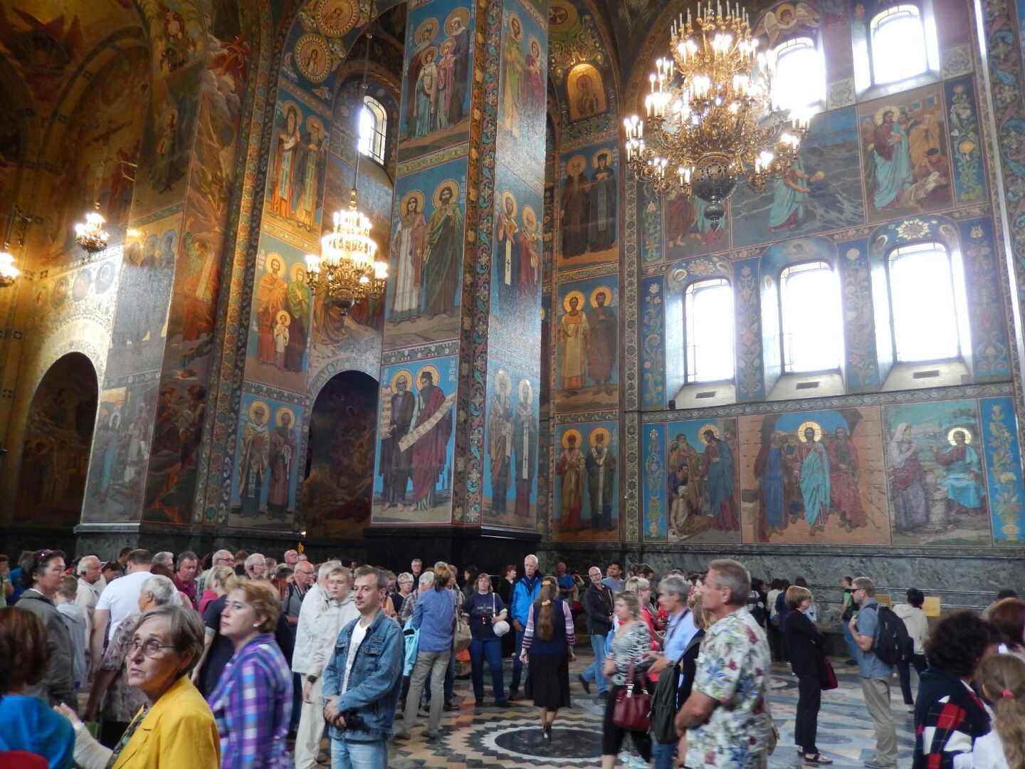 St Petersburg 2015 Interior of Church of the Saviour of the Spilled Blood.