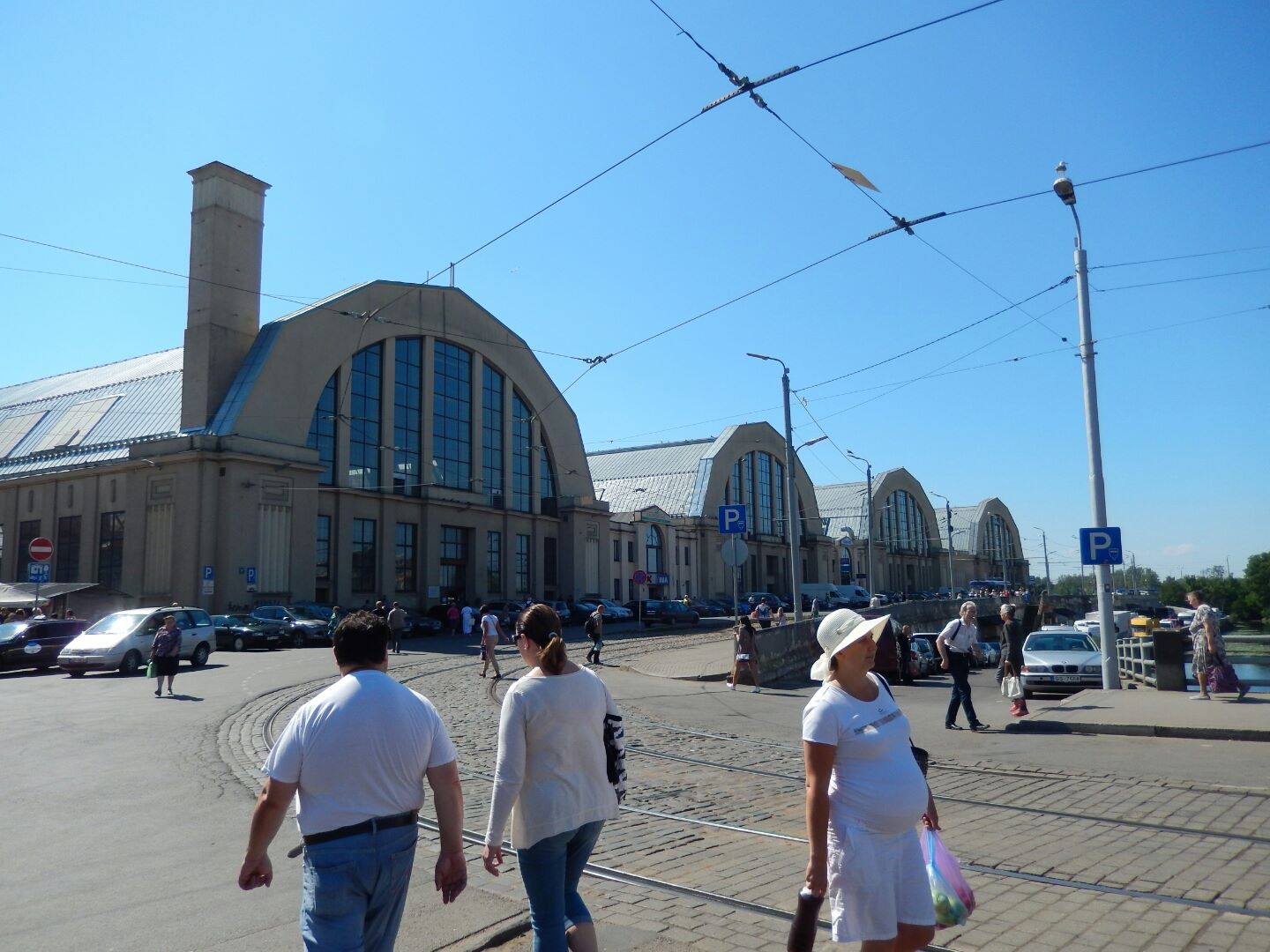 Riga, Latvia 2015 The market, located in five old zeppelin hangars, was full of shoppers and lots of lovely produce.
