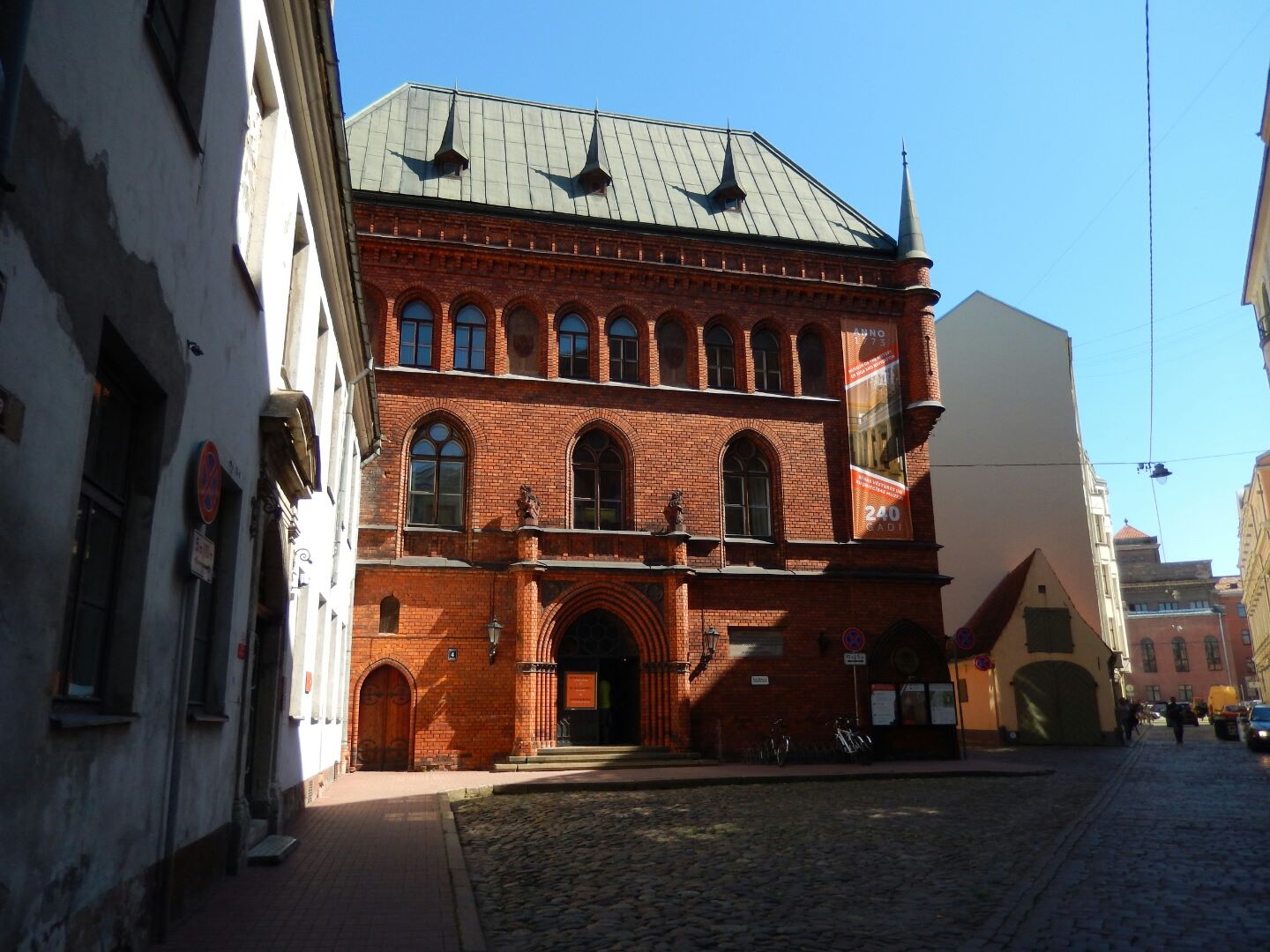 Riga, Latvia 2015 Another example of contrasting architectural styles.