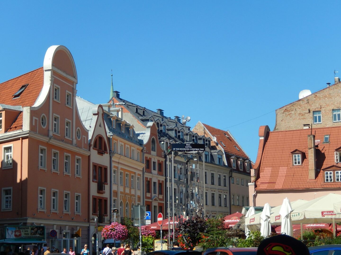 Riga, Latvia 2015 Another example of contrasting architectural styles.
