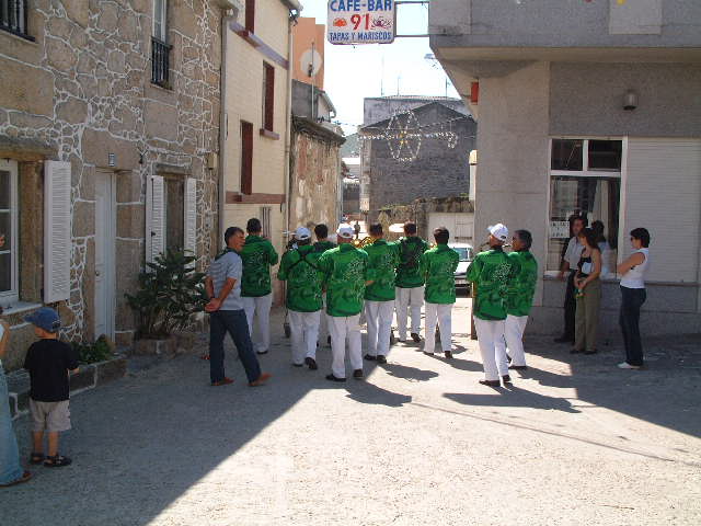South of Finisterre 2003 With a pipe band which we enjoyed with Tom and Sue off Nechtan.