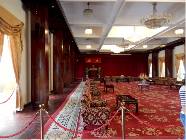 SE Asia Tour 2014 Now called Reunification Palace, the interior is a time warp back to 1966 when it was built...