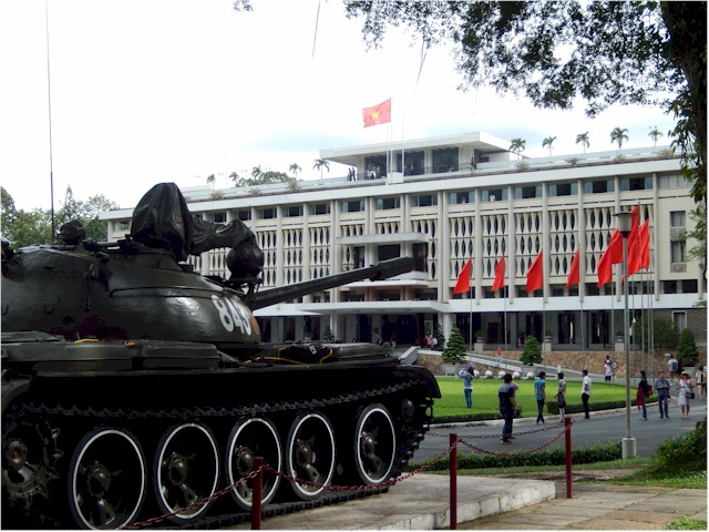 SE Asia Tour 2014 Our trip to Vietnam started in Ho Chi Minh city (Saigon) and the Presidential Palace brought back memories of the Vietnam War.