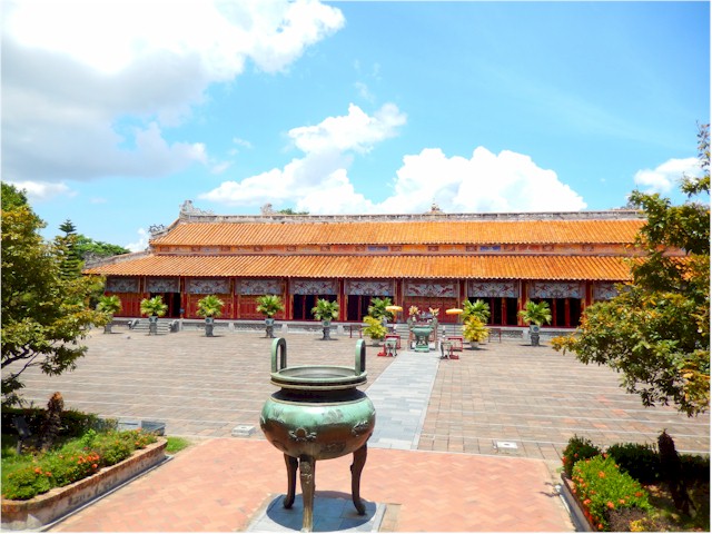 SE Asia Tour 2014 There are palaces, ceremonial halls and gardens within the 6m high, 2.5km long walls.