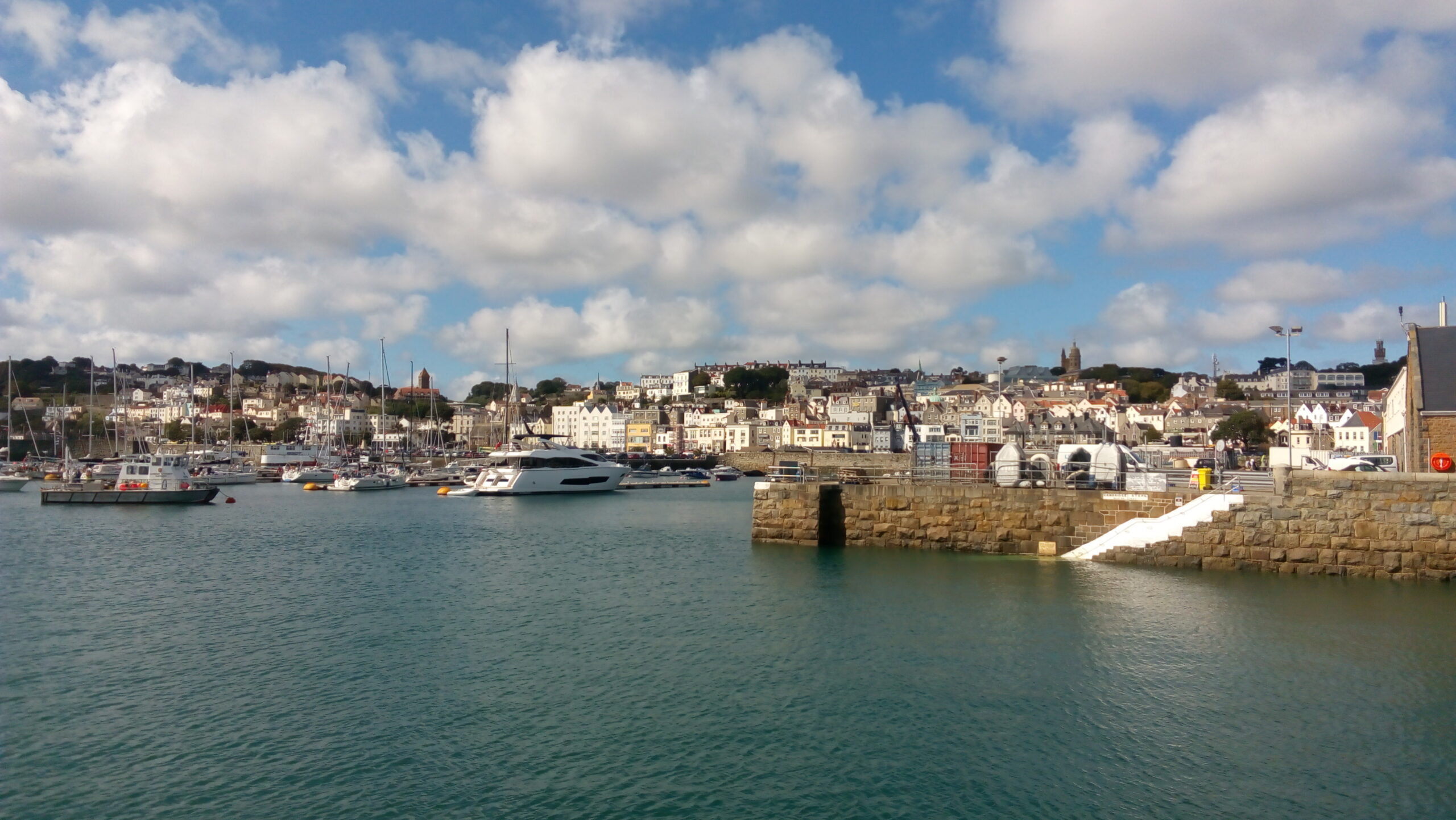 Return to the UK 2015 Guernsey Harbour.