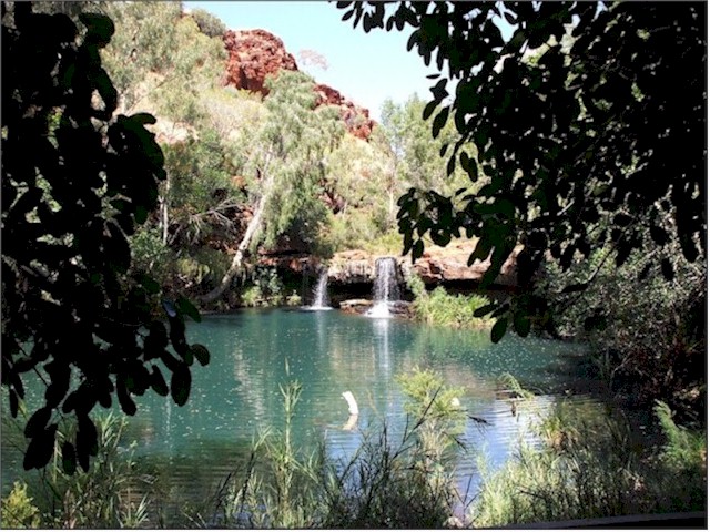 Australia Part 1 2007/08 Fern Pool in the Karijini National Park is sacred to the aborigines - a really magical place.