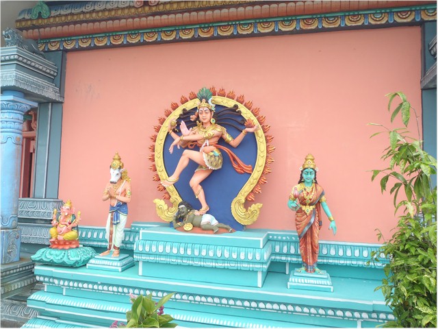 Indonesia Part 2 through to Malaysia 2013 This Indian temple was on top of Penang Hill which has magnificent views over the island.