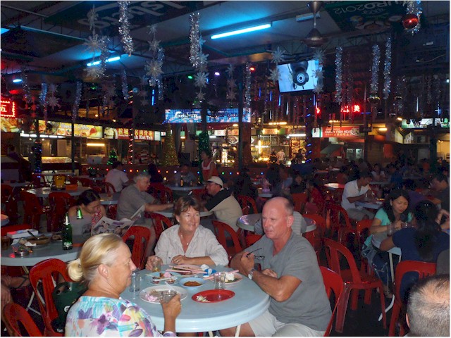 Indonesia Part 2 through to Malaysia 2013 We met up with Roz & Kevin from Santana II and we introduced them to the fabulous Penang food at the Hawker Centres.
