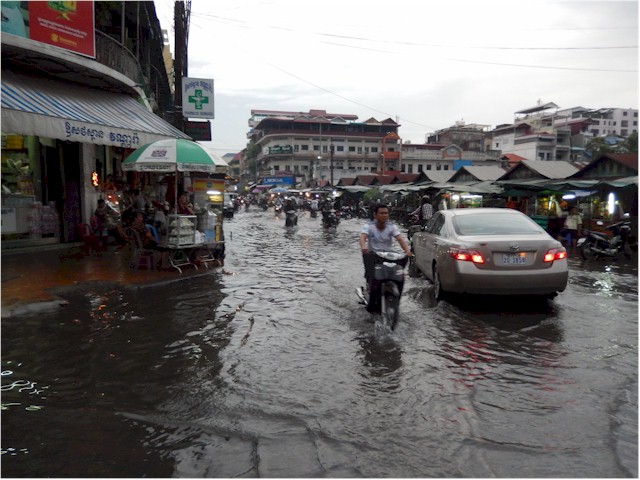 SE Asia Tour 2014 The wet season was well and truly in force when we arrived in Phnom Penh, capital of Cambodia.