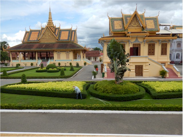SE Asia Tour 2014 The Royal Palace is being restored as funds become available.