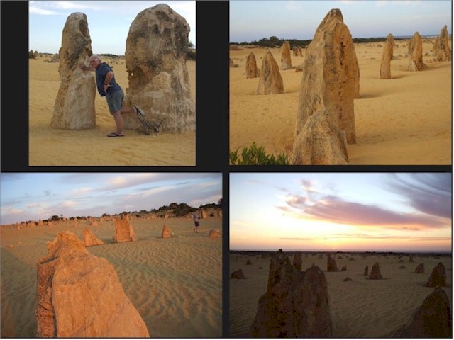 Australia Part 1 2007/08 An amazing area called the Pinnacles - they look like coral