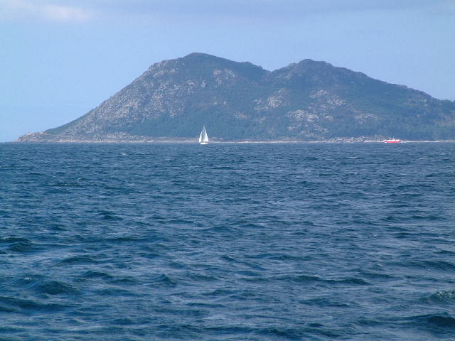 South of Finisterre 2003 Tadorna sailing in the Ria de Arosa.