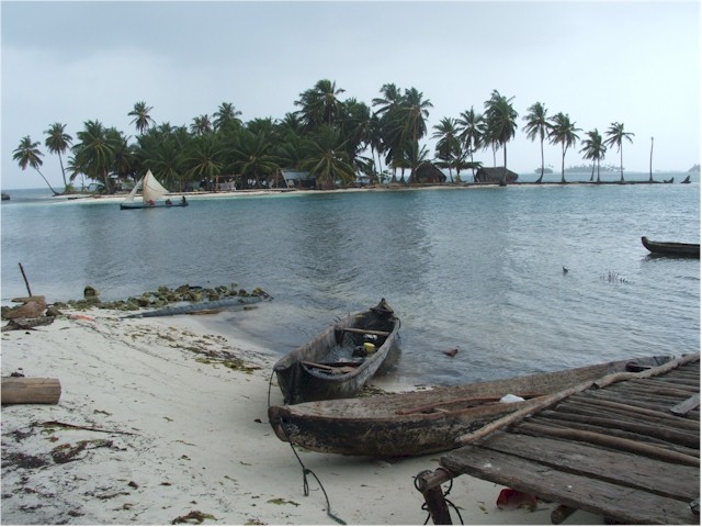 Panama 2006 An island with a village!