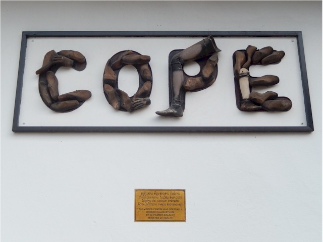 SE Asia Tour 2014 In Vientiane, the capital of Laos, we visited the COPE centre, a not-for-profit organisation dedicated to supporting the victims of UXB (unexploded bombs)...
