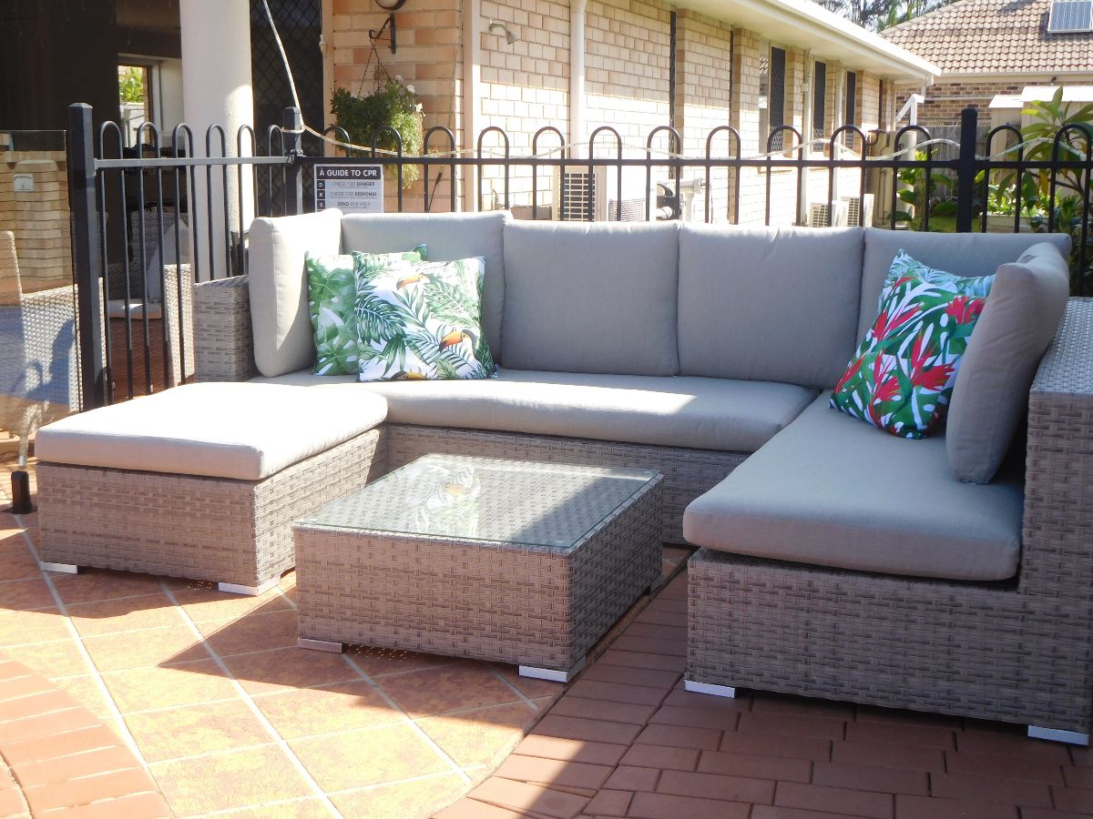 Decided to add some outdoor furniture around the pool.