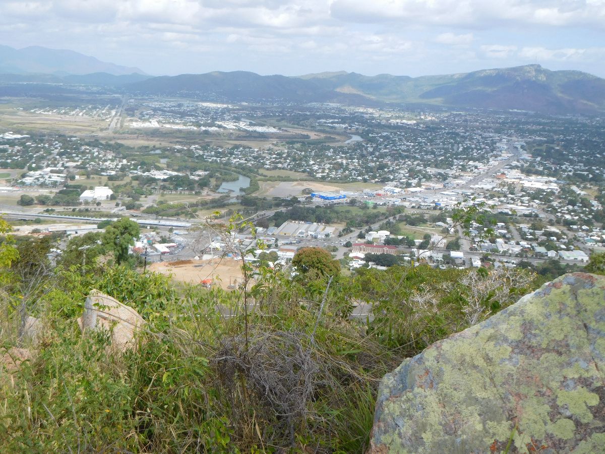 Looking down on Townsville