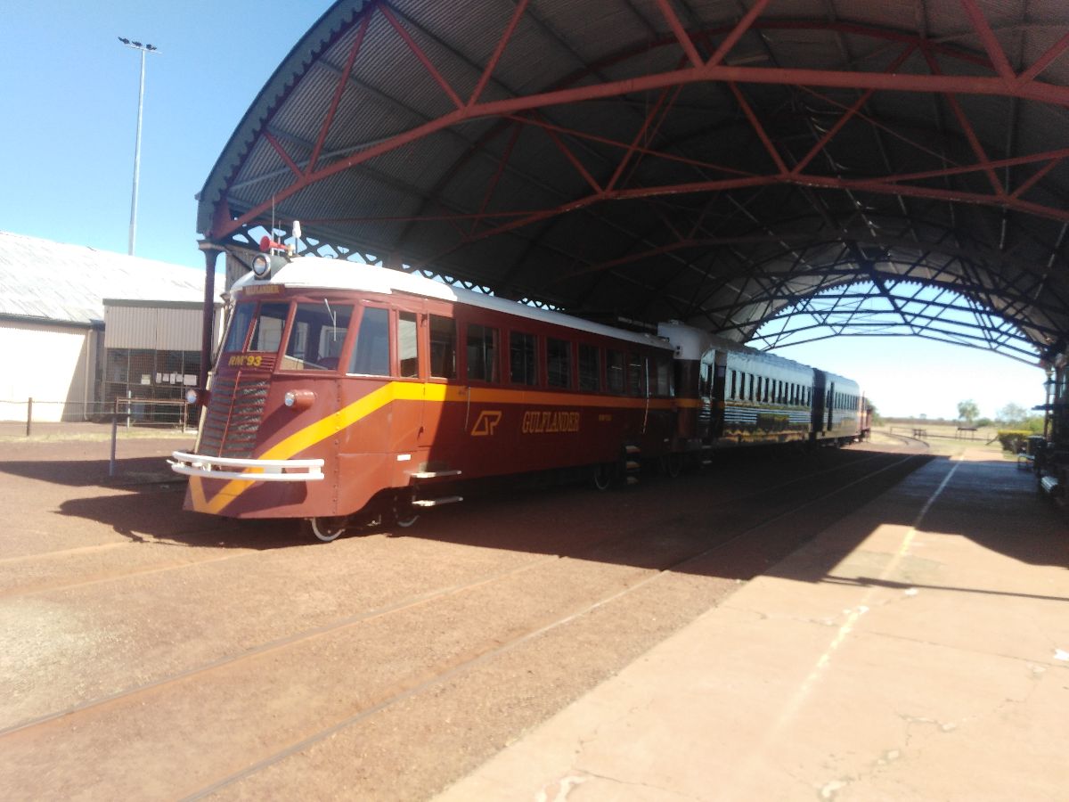 The Gulflander rail terminal
