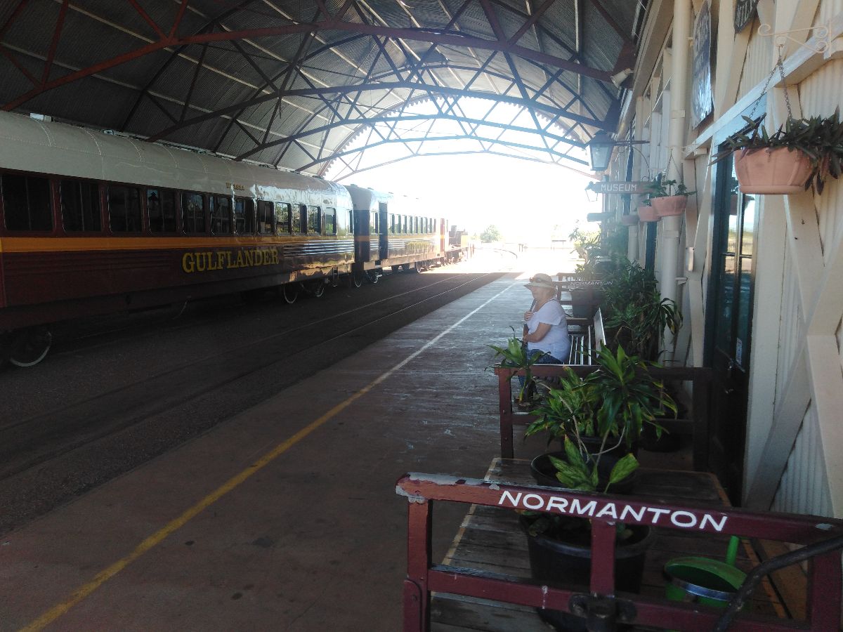 The Gulflander rail terminal