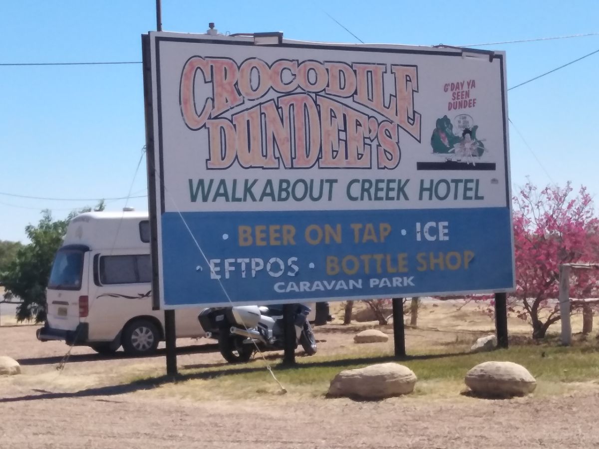 We stopped at the Walkabout Creek Hotel