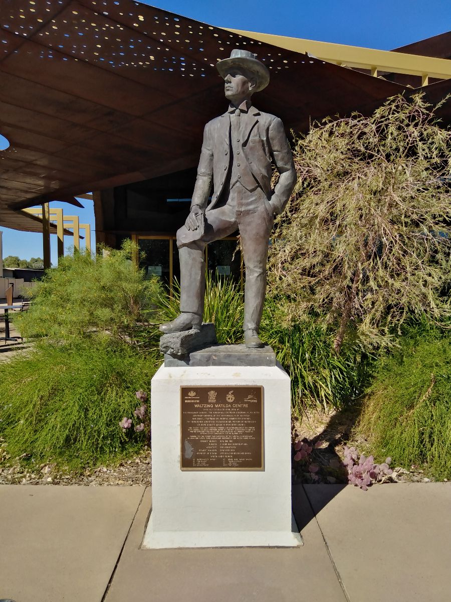 Winton is also where Banjo Patterson wrote the words to Waltzing Matilda