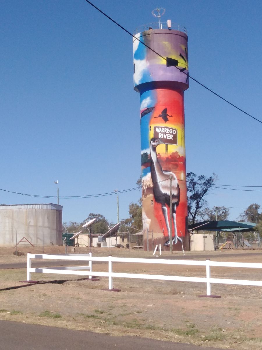 On the road down to Roma we passed this in Augathella