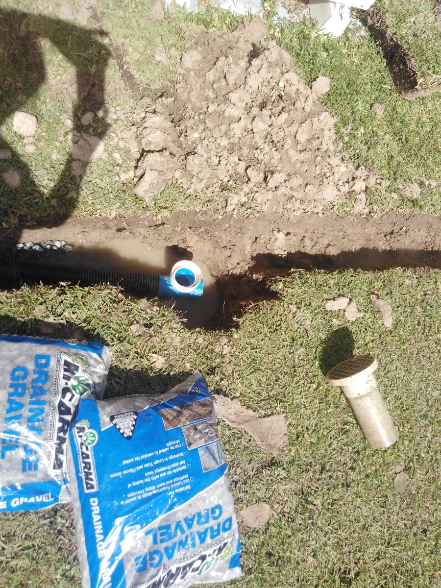 Plumbed it into the grey water system
