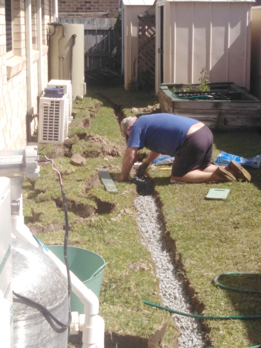 Covered it with gravel