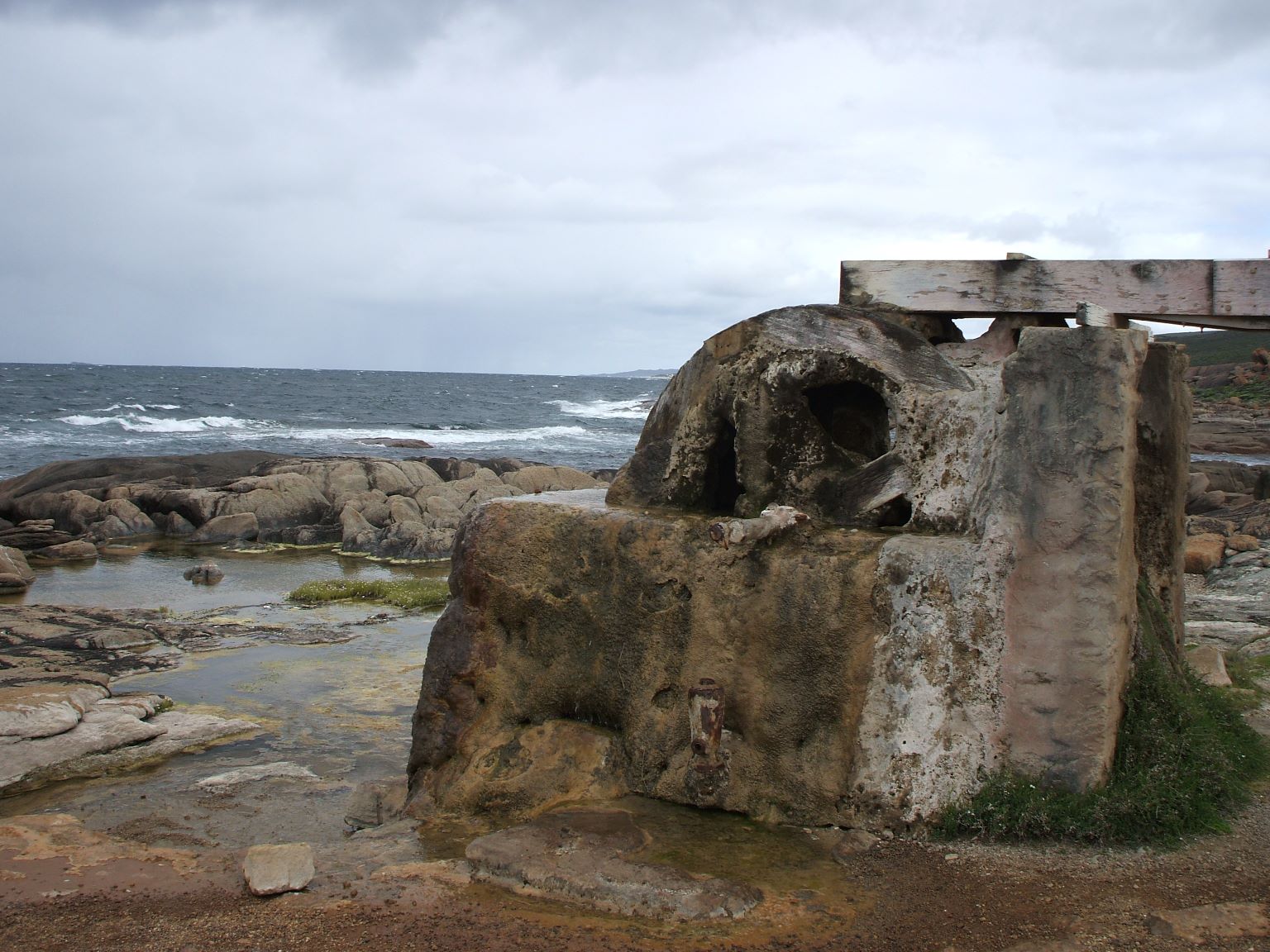 Petrified water wheel at Cape Leeuwin, Augusta, WA