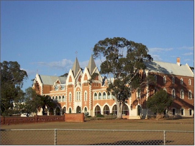 The town of New Norcia was built by the Catholic Church as a mission for the aborigines.