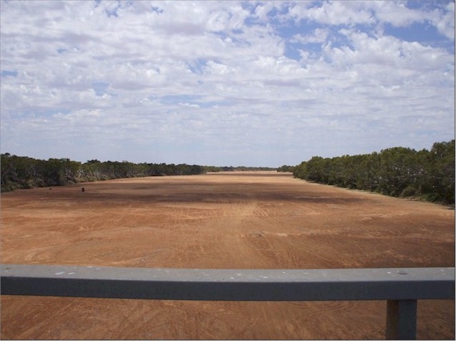 The mighty Gascoyne River - after 2 years of drought...