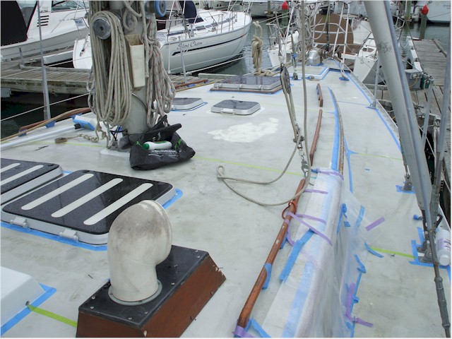 But then we had to paint the non-slip decks...