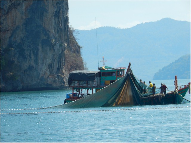 There is still a lot of fishing done in Thailand.