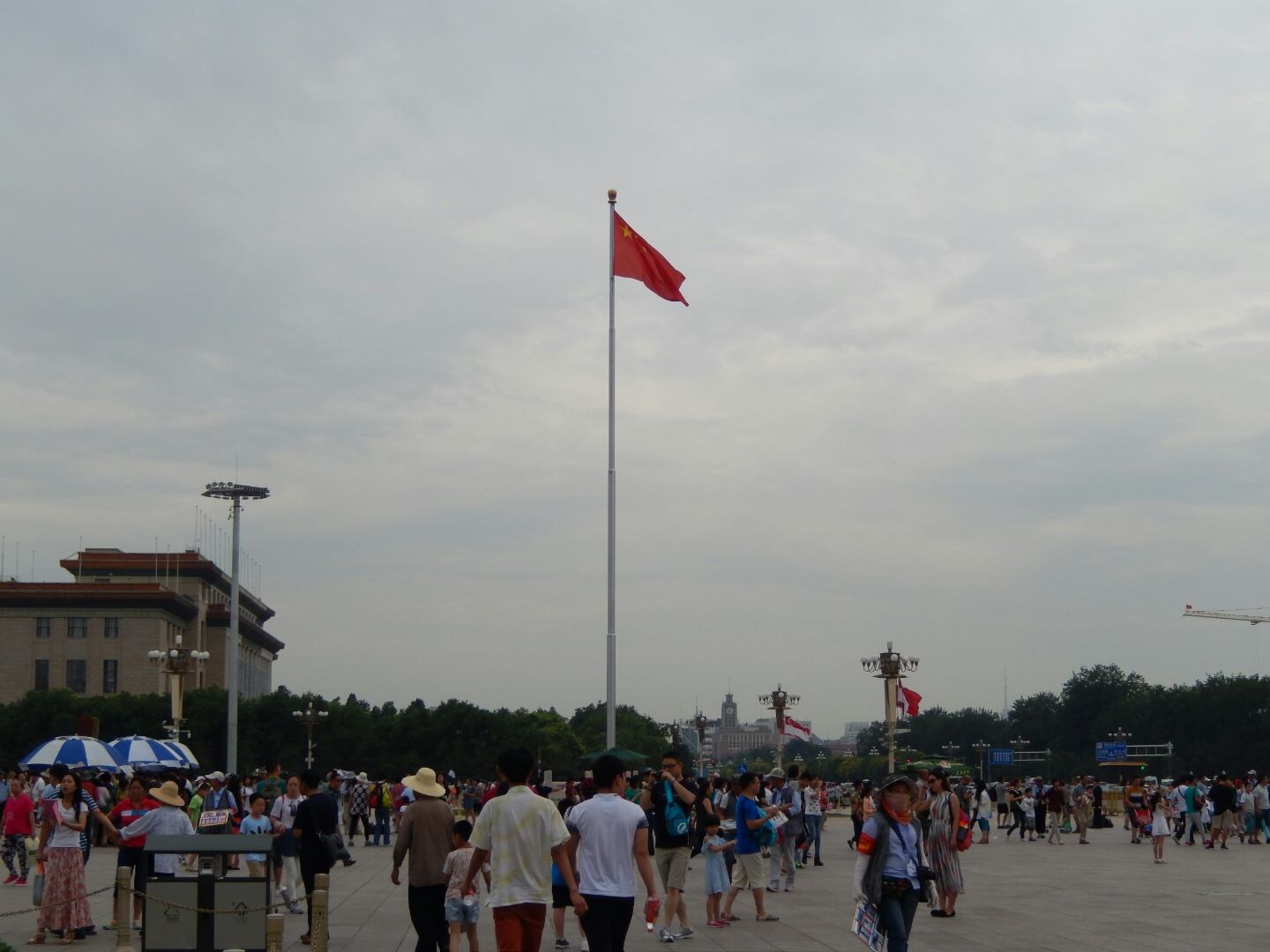 The immense Tiananmen Square.