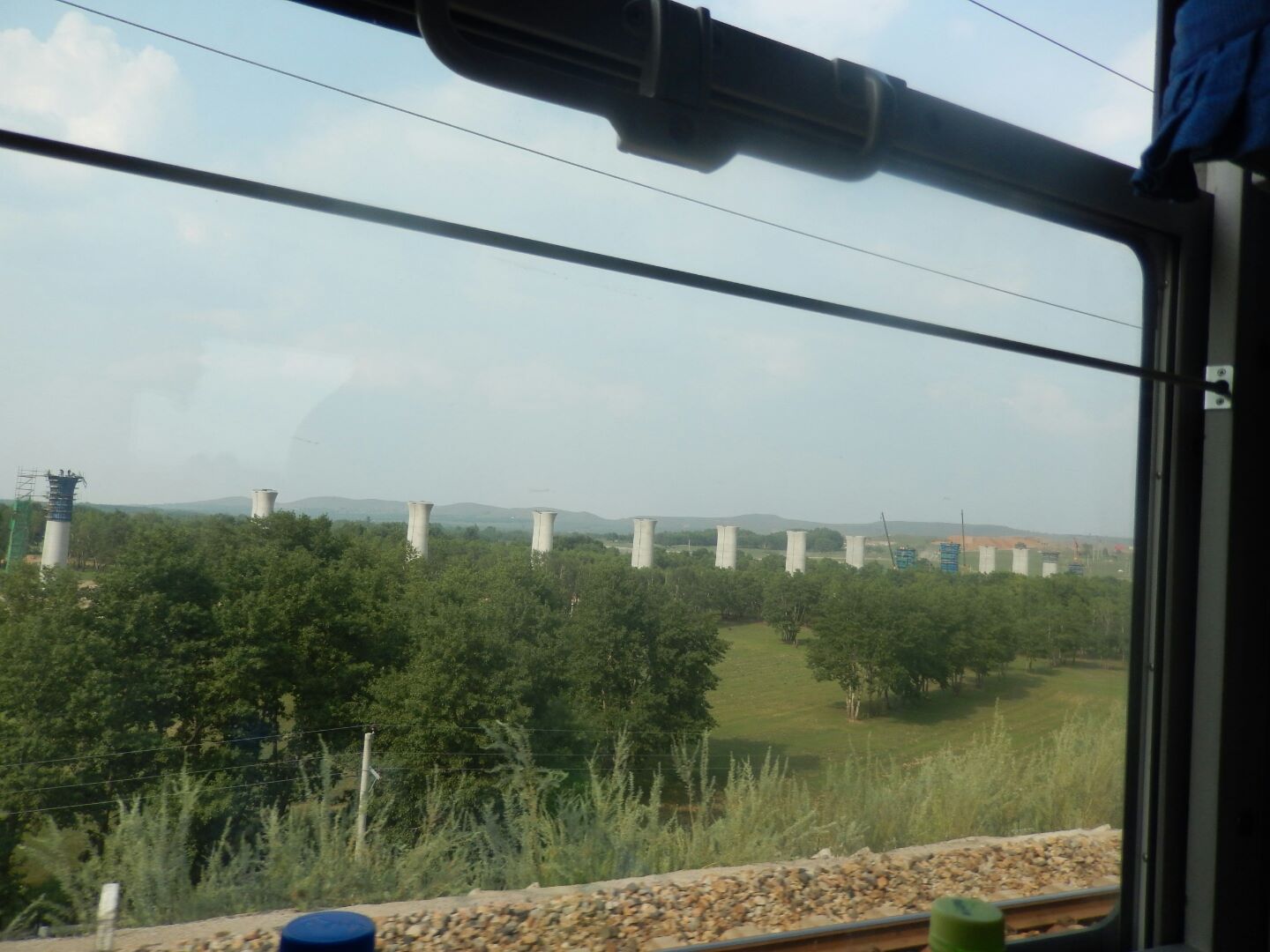 ... and the bastions for a huge new bridge.