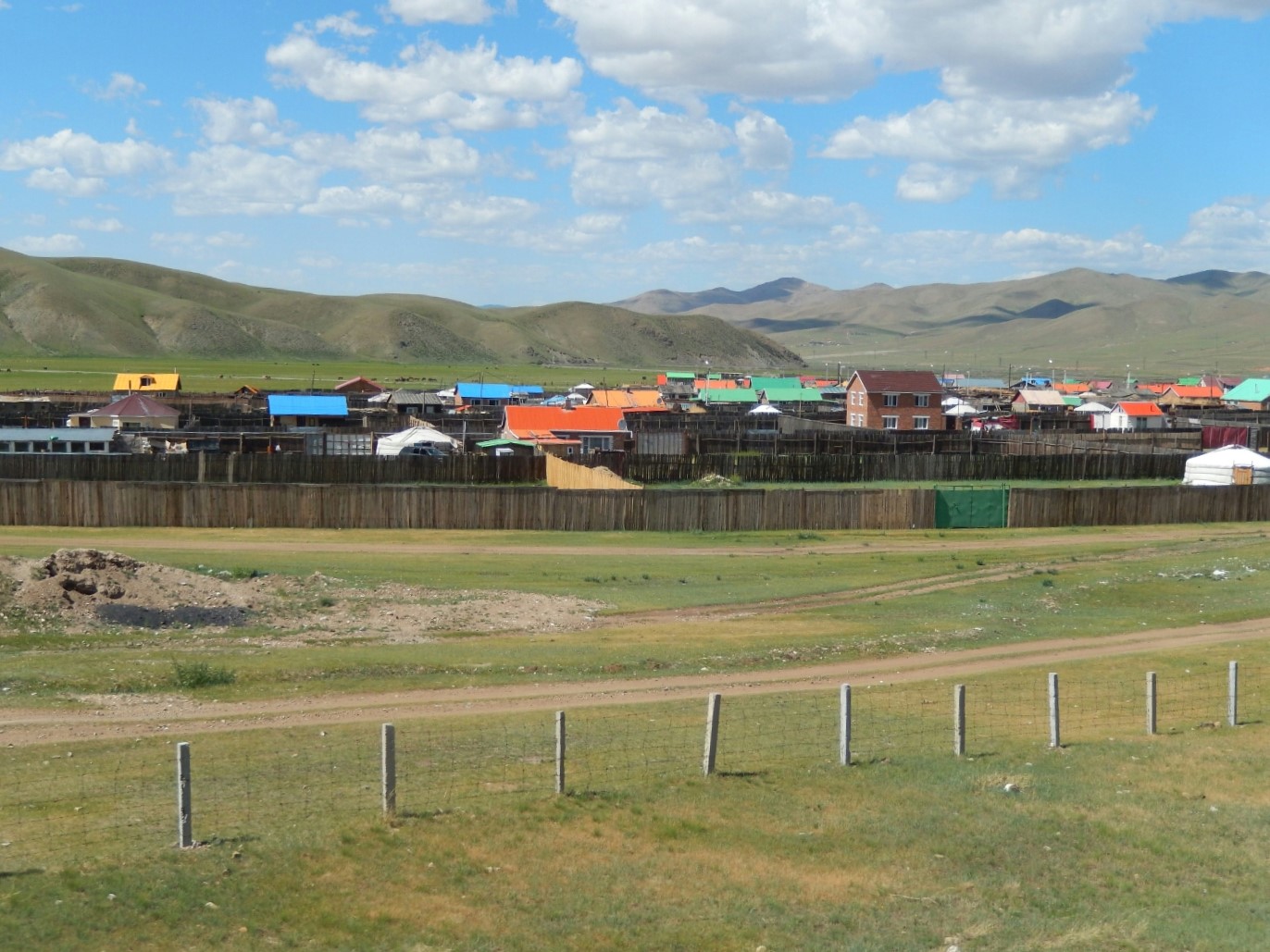 A colourful small town...