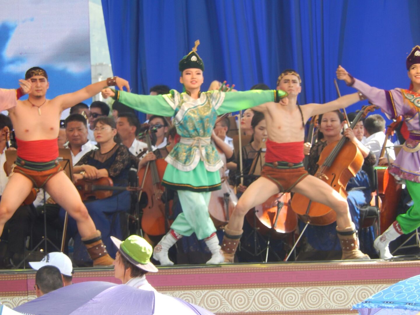 Folk dancing and national costume.