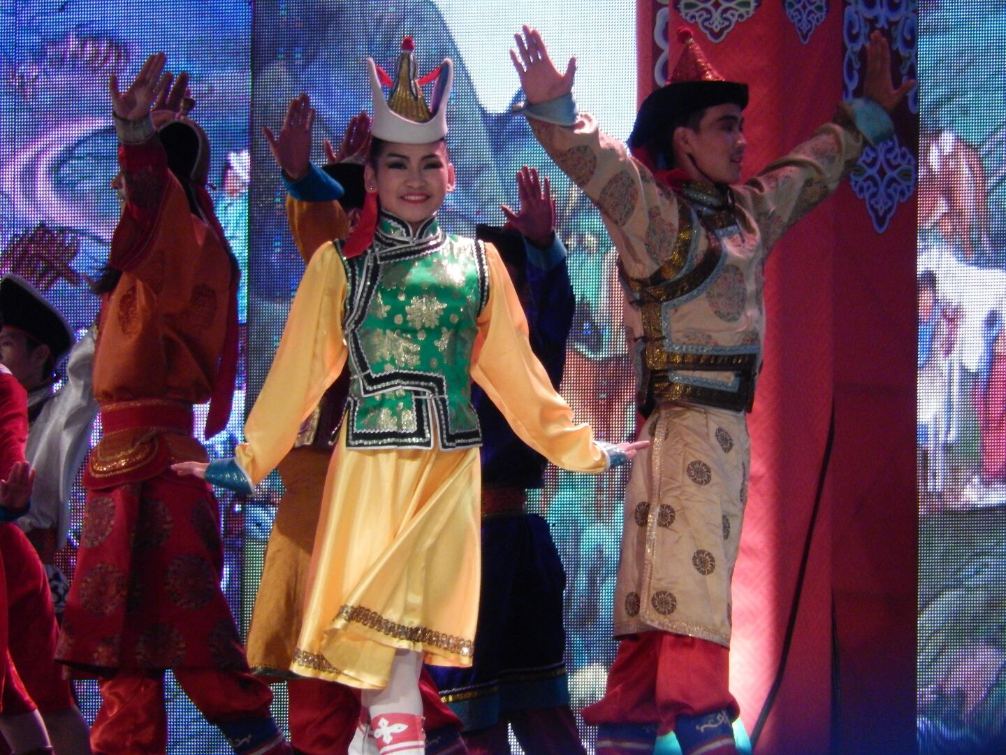 Folk dancing and national costume.