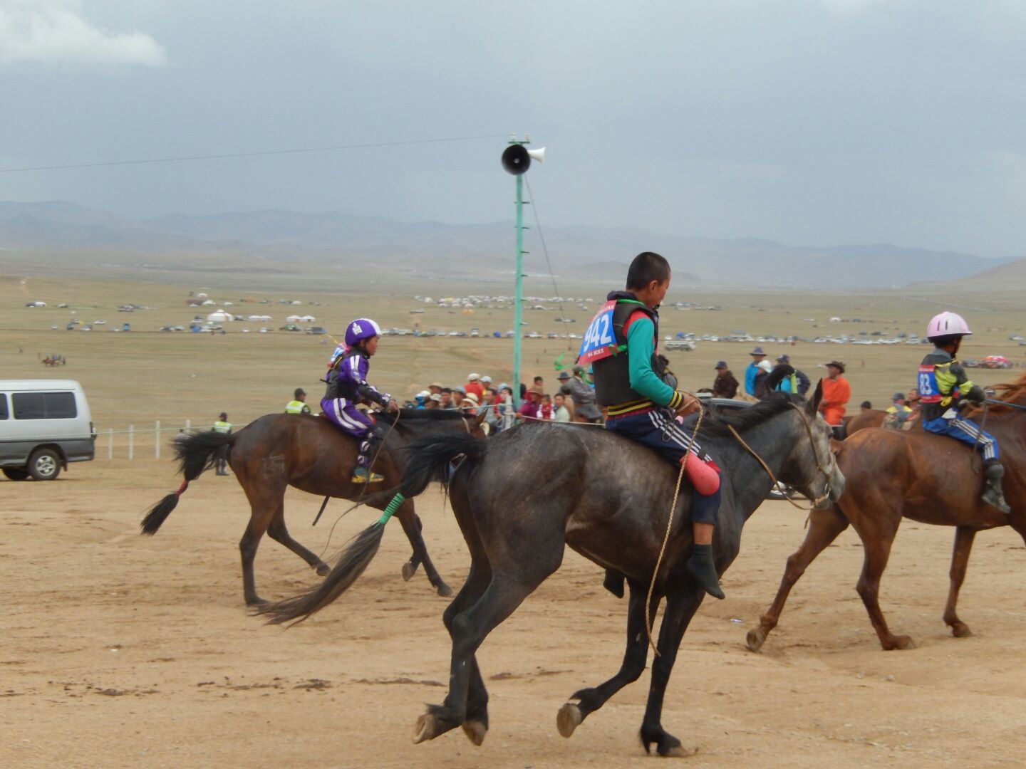 Most of the riders were children aged anything from 4-13 years old, many riding bareback.