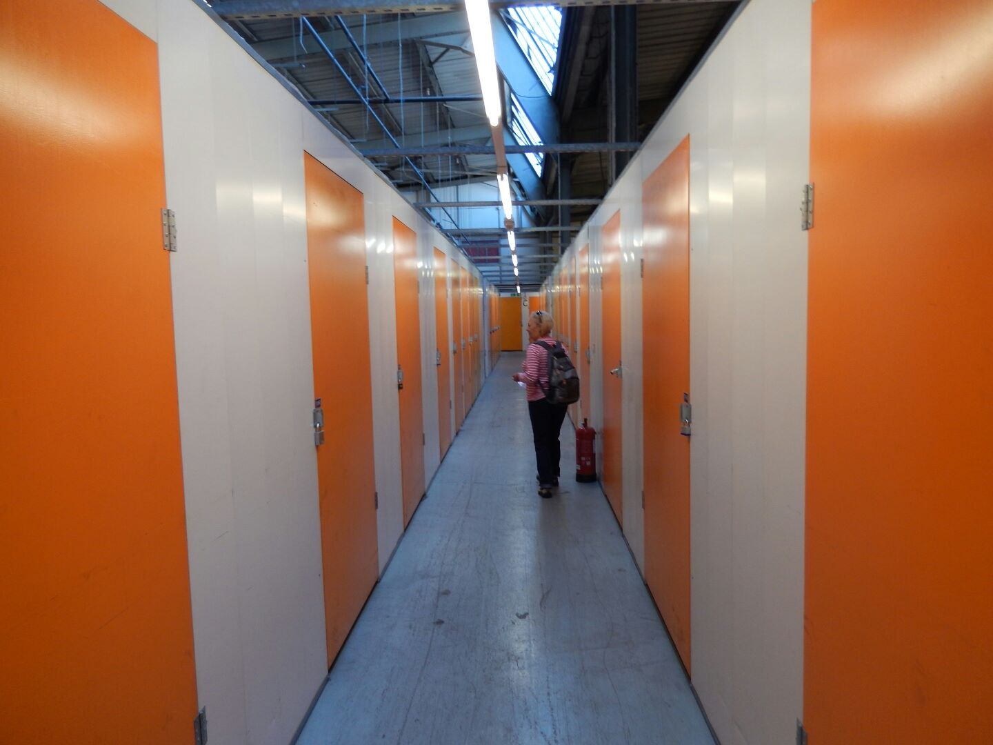 Back in Southampton, at our storage unit, after 12 years...