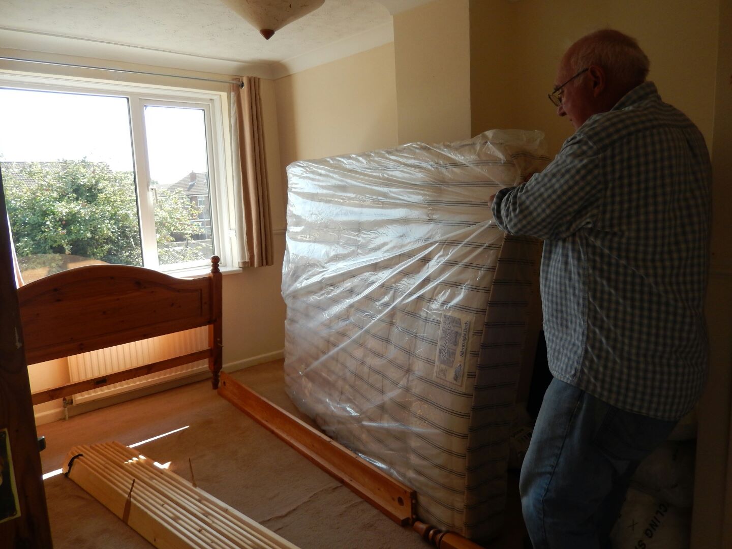 We were relieved that, at least, we had a bed to sleep on!
