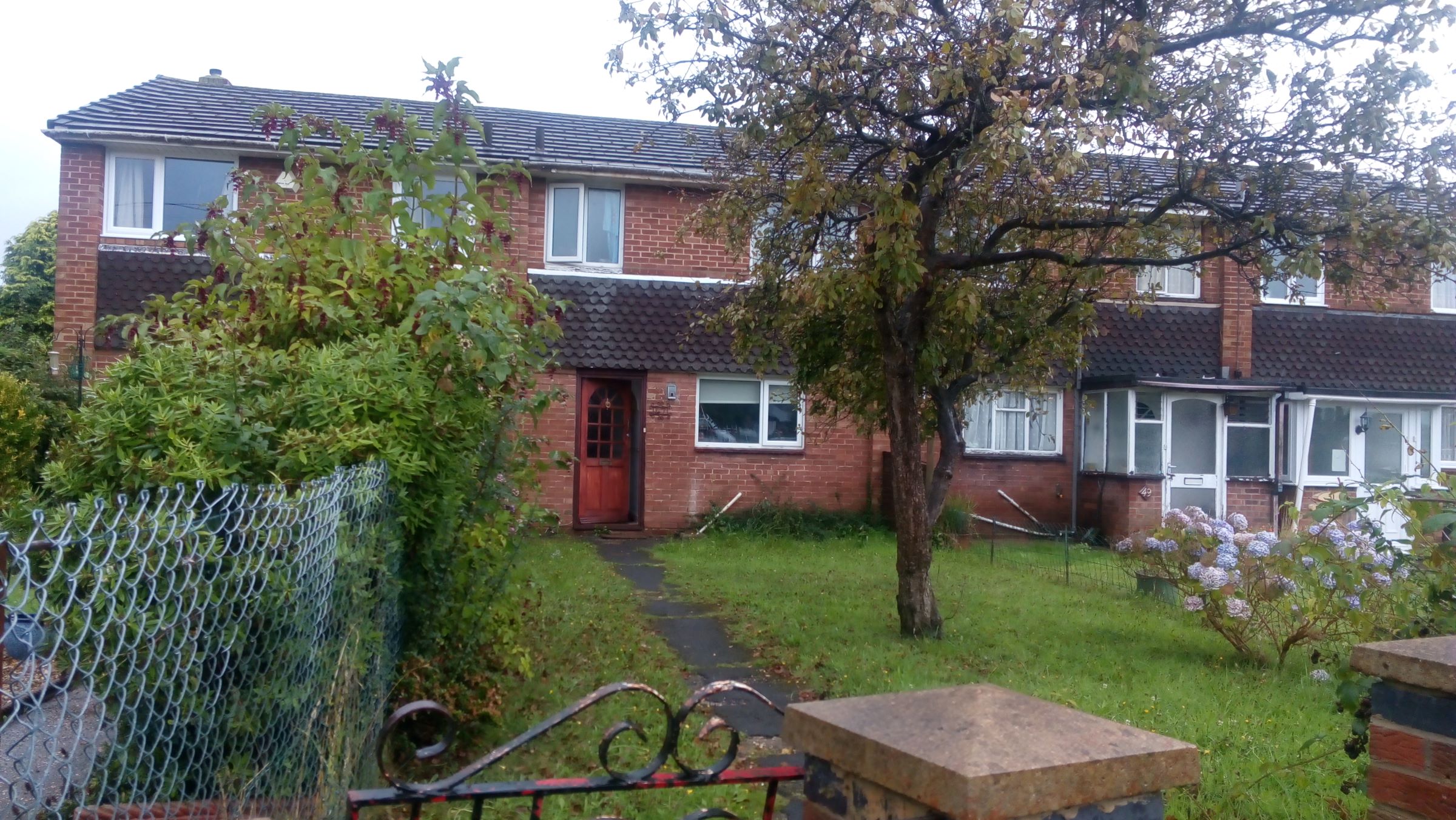 The house as it was when we got back after 12 years.