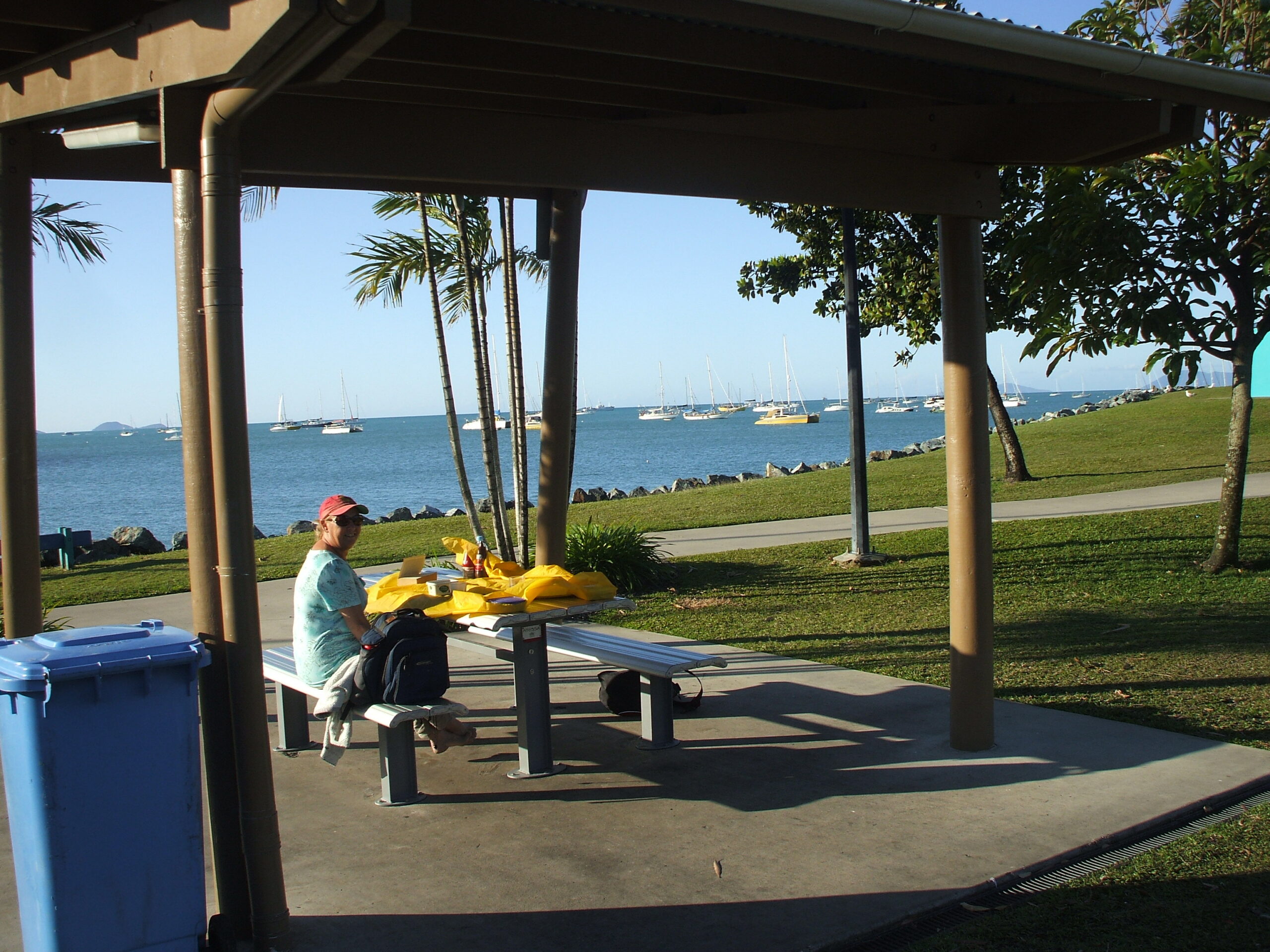 ... and enjoy a BBQ ashore.
