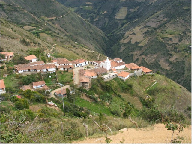 The beautiful village of Los Nevados - we could look down on the eagles!
