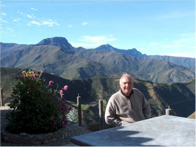 The beautiful village of Los Nevados - we could look down on the eagles!
